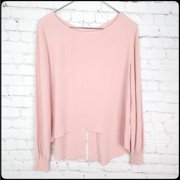 Jack by BB Dakota Tops - JACK by BB DAKOTA Pink Blush Long Bishop Sleeve Blouse Top Size: Medium